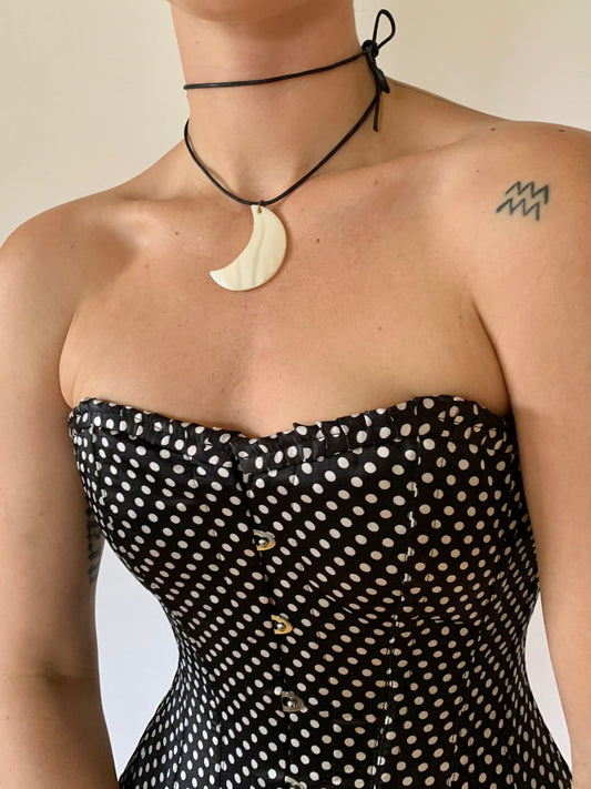 Vintage Crescent Moon Necklace