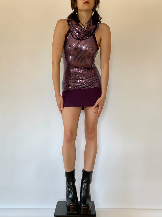 Y2K Sequin Mini Dress