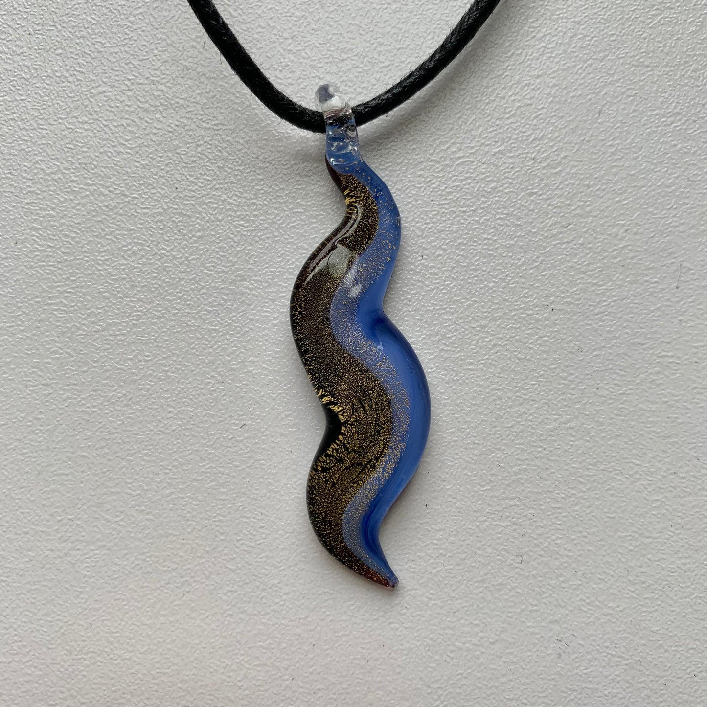 Vintage Glass Pendant Necklace