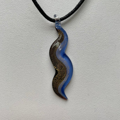 Vintage Glass Pendant Necklace