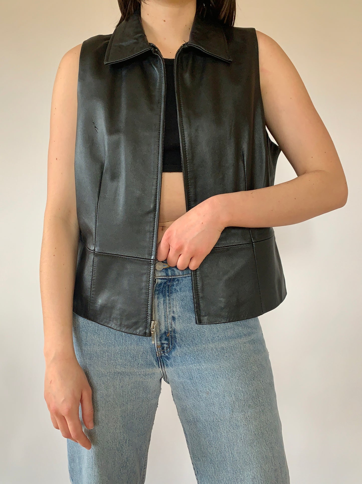 Vintage Leather Vest