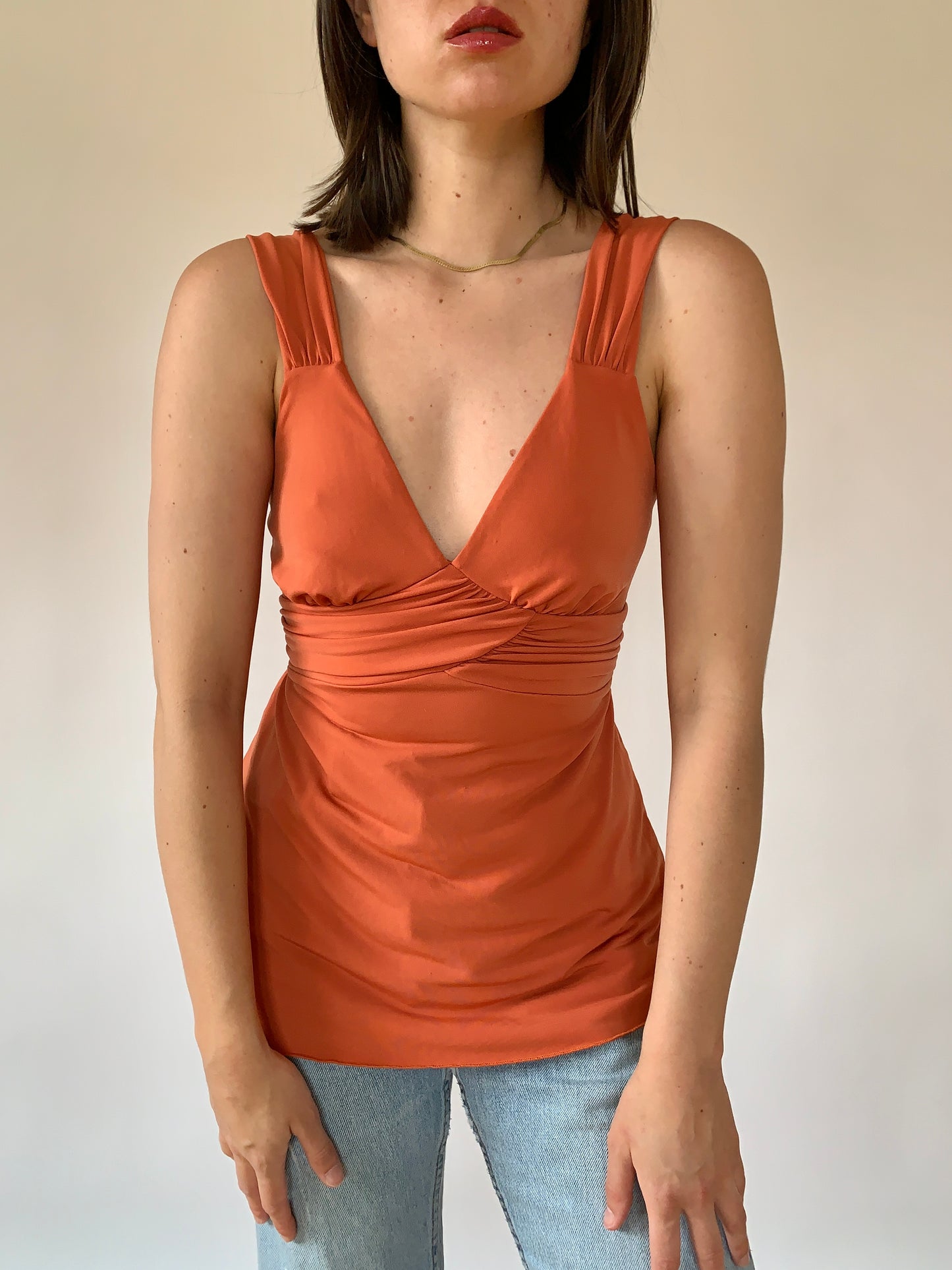 Y2K Tangerine Tank