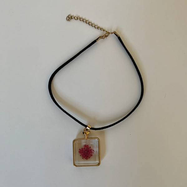 Vintage Glass Pendant Choker