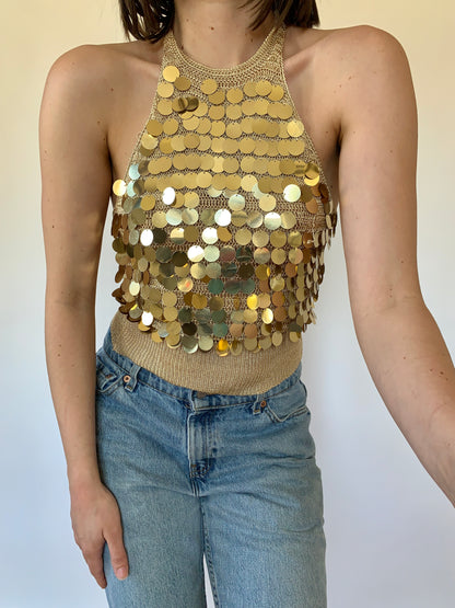 Y2K Sequin Halter