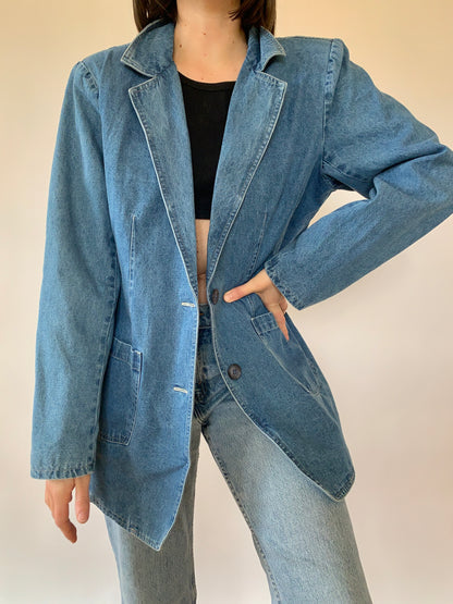 Vintage Denim Blazer