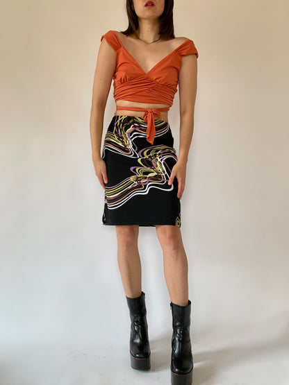 Vintage 1990s Abstract Midi