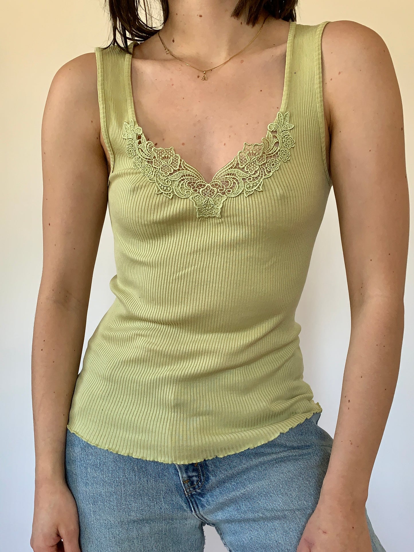 Ribbed Cotton Tank