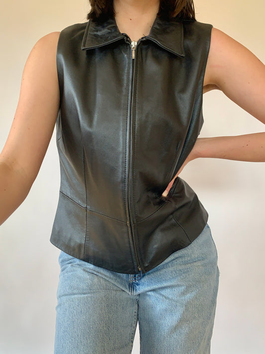 Vintage Leather Vest