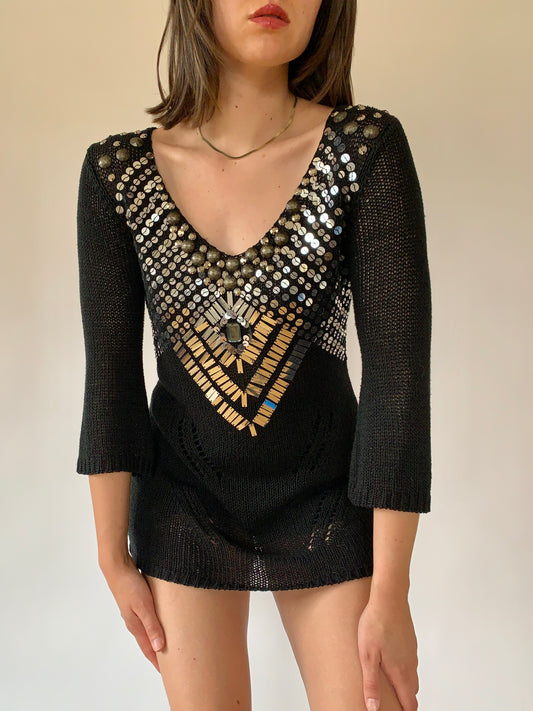 Y2K Sequin Tunic