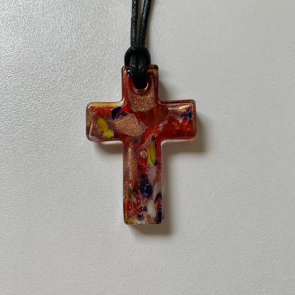 Glasswork Cross Necklace