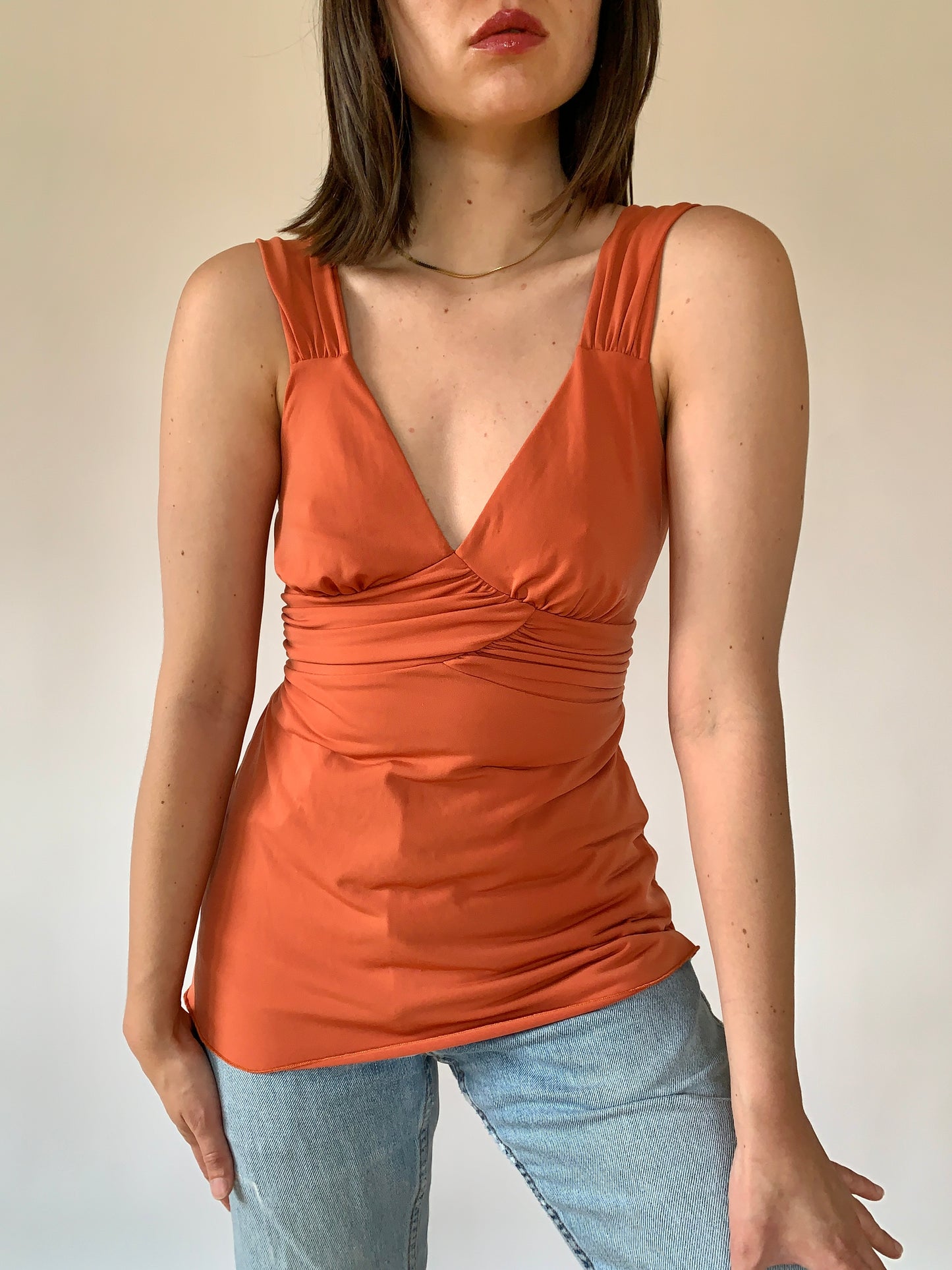 Y2K Tangerine Tank