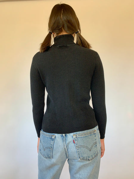 Vintage Silk Knit Turtleneck