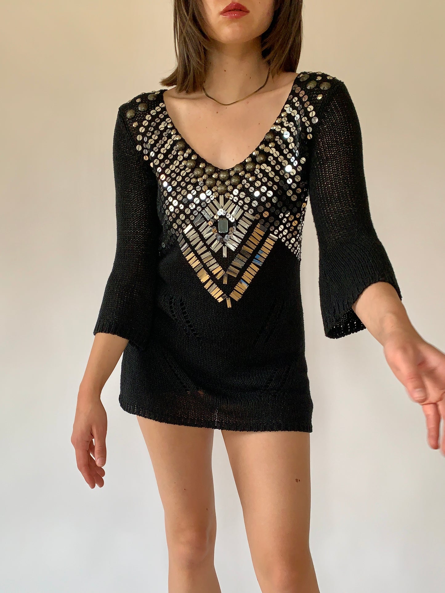 Y2K Sequin Tunic