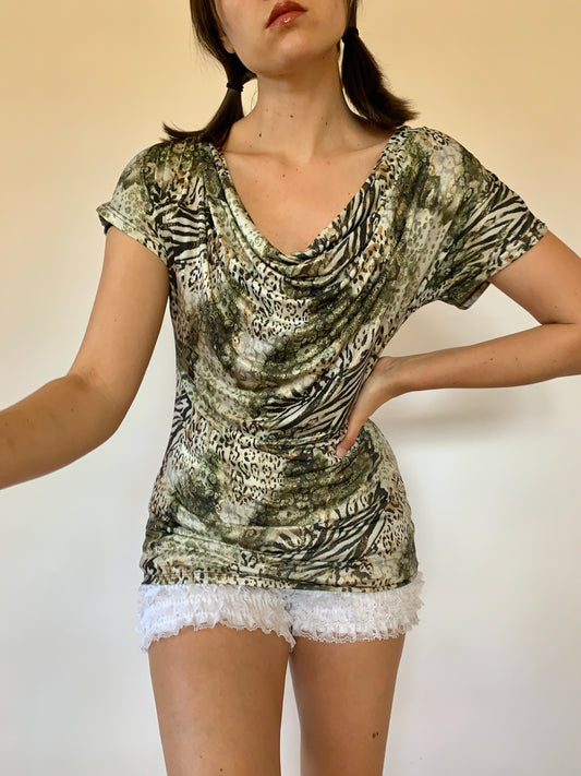 Y2K Safari Blouse