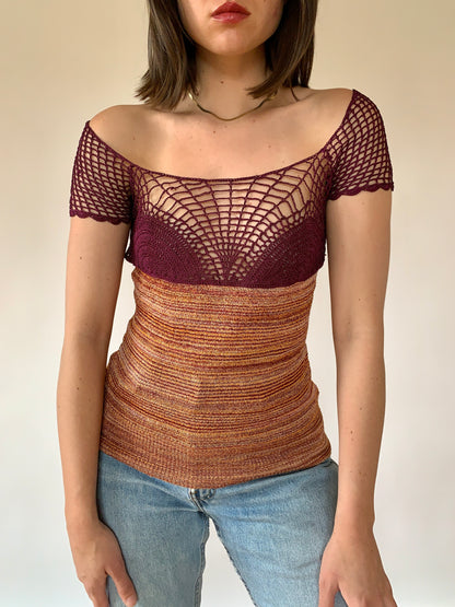 Y2K Crochet Top