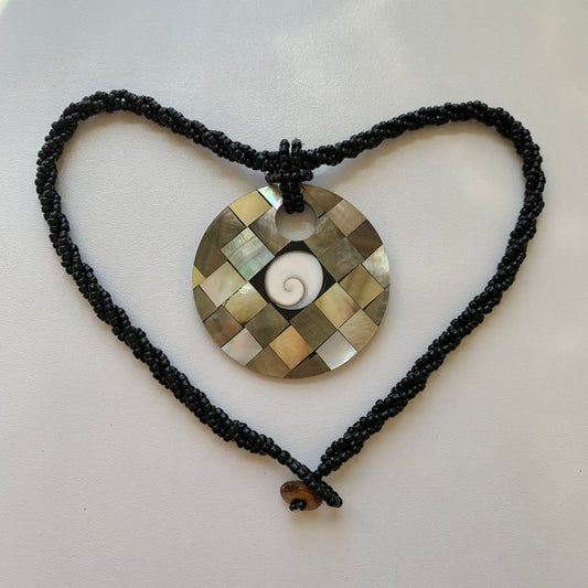 Vintage Abalone Shell Necklace