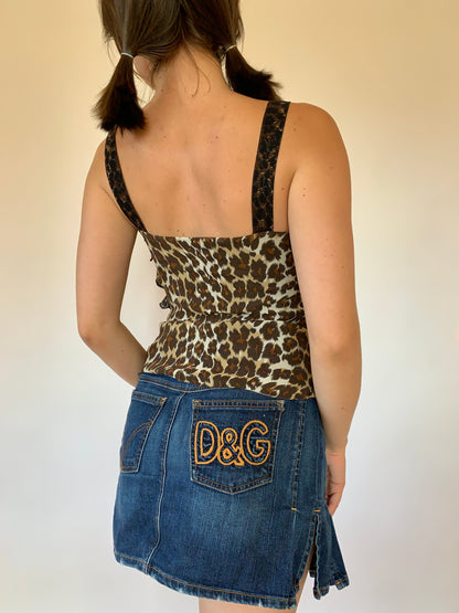 Y2K Silk Ruffle Tank