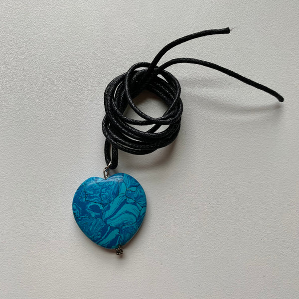 Vintage Turquoise Heart Necklace
