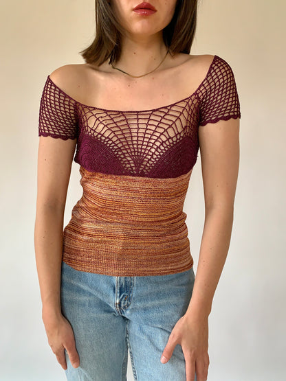 Y2K Crochet Top