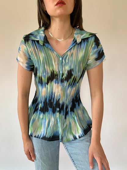 Y2K Northern Lights Blouse