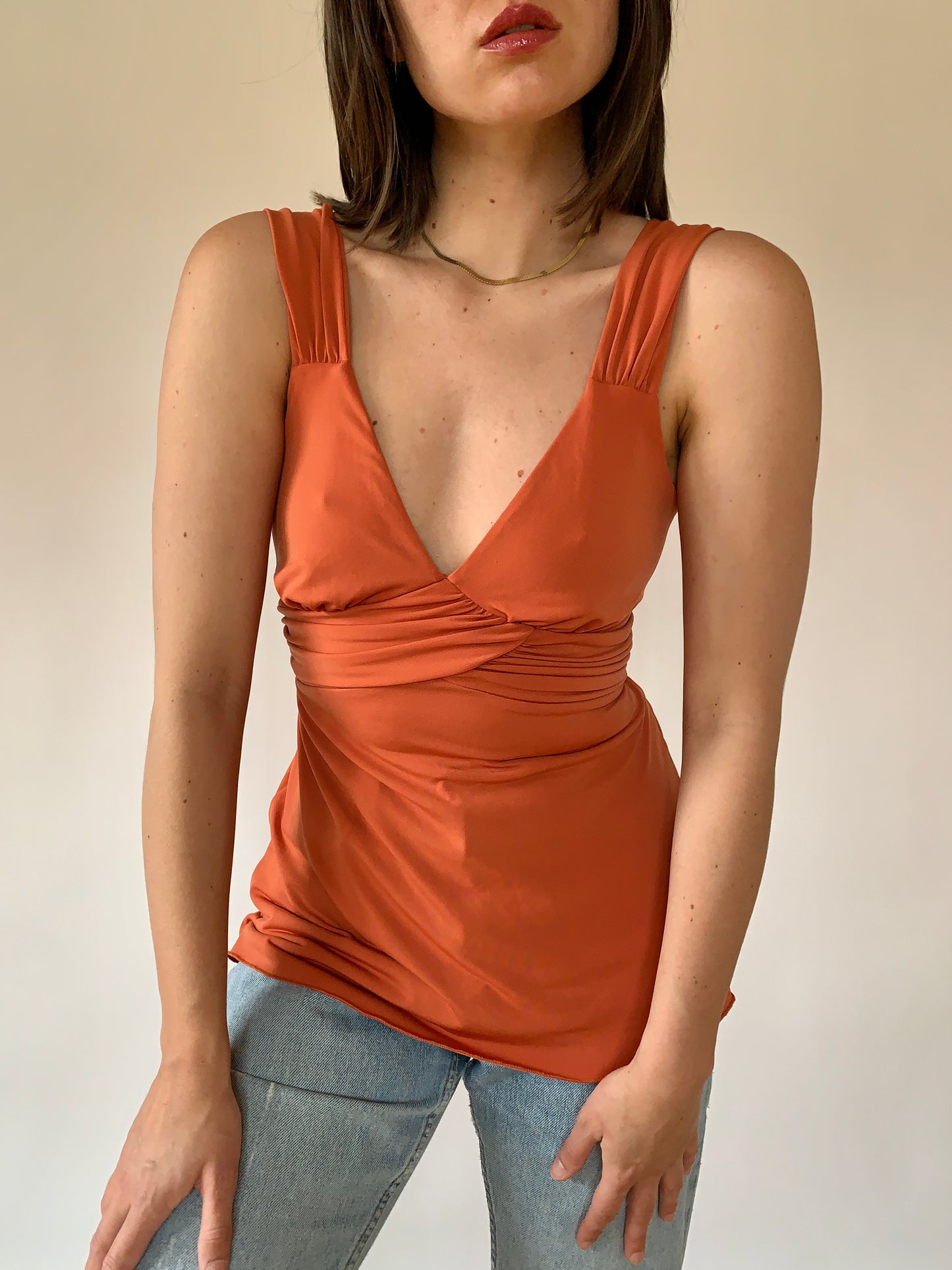 Y2K Tangerine Tank