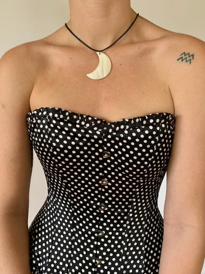 Vintage Crescent Moon Necklace