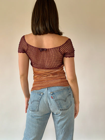 Y2K Crochet Top