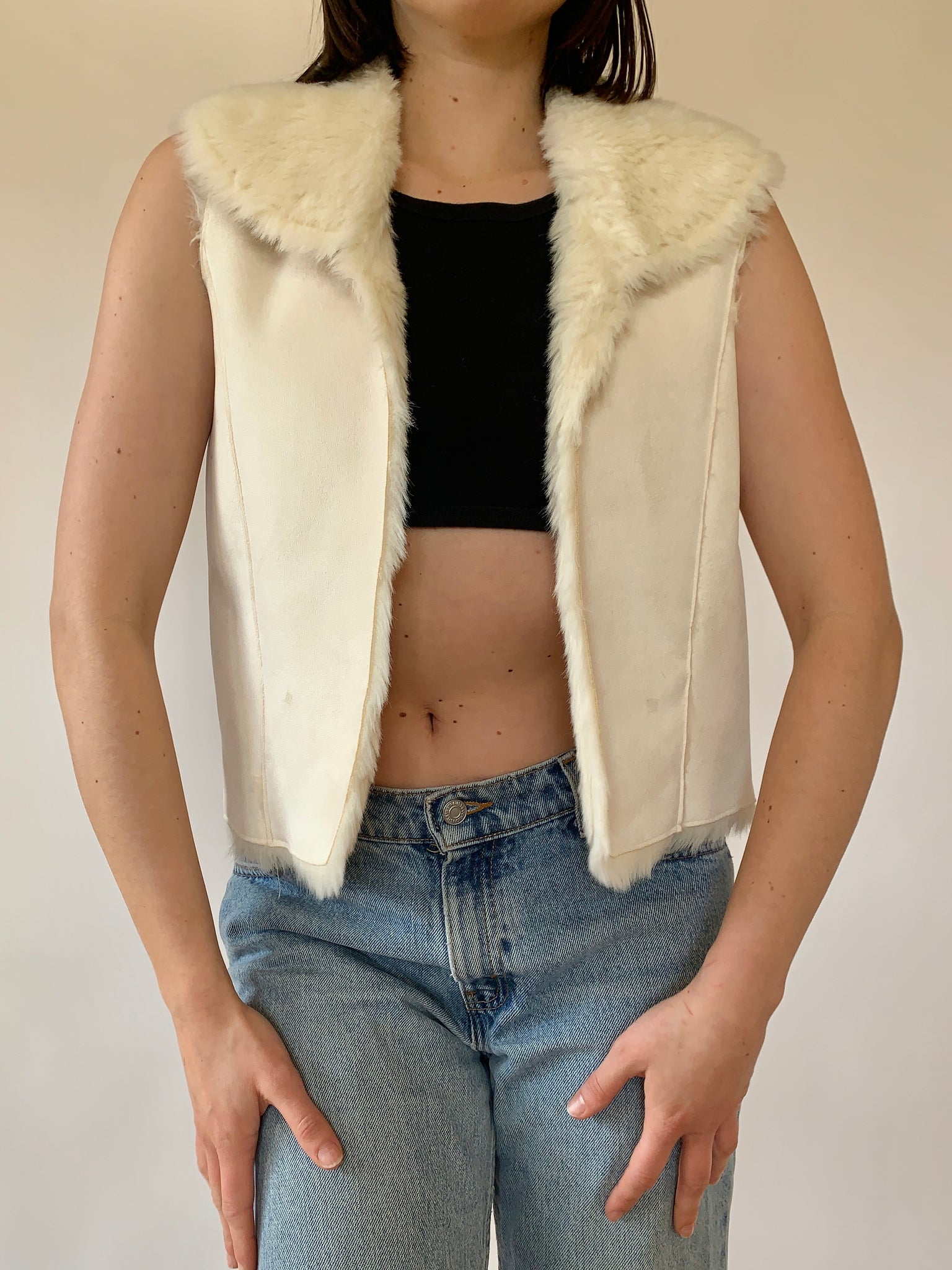 Y2K Faux Fur Vest