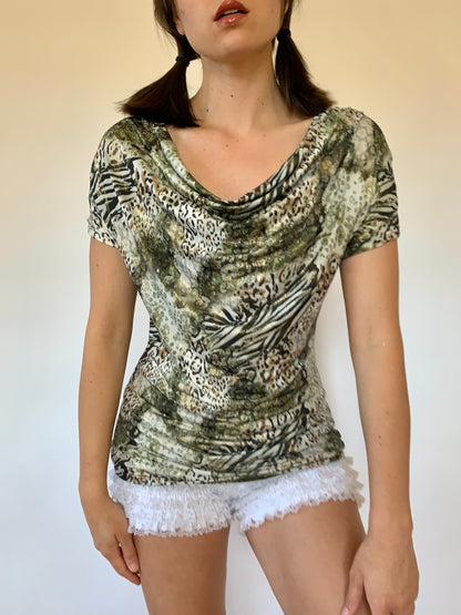 Y2K Safari Blouse