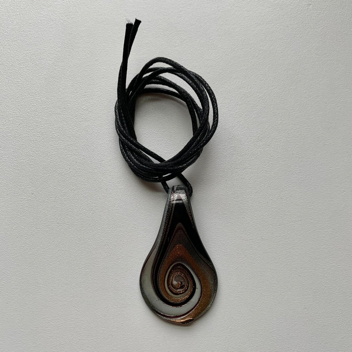 Vintage Glass Pendant Necklace