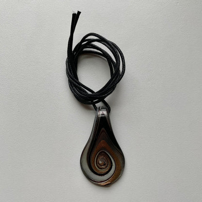 Vintage Glass Pendant Necklace
