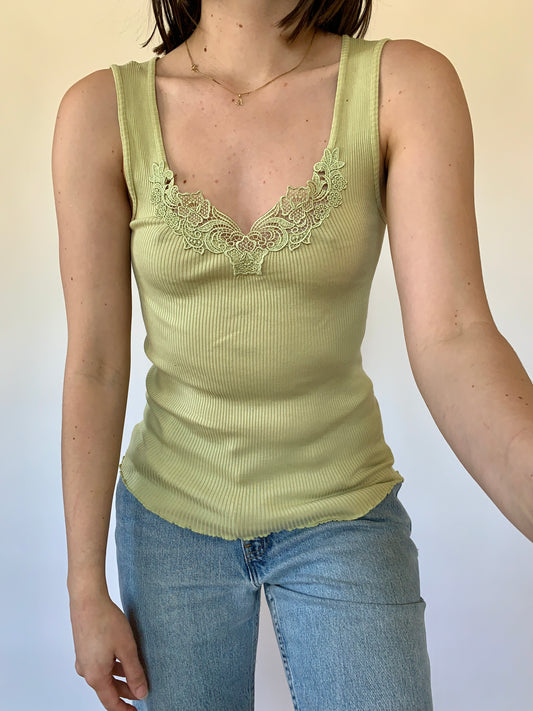 Ribbed Cotton Tank