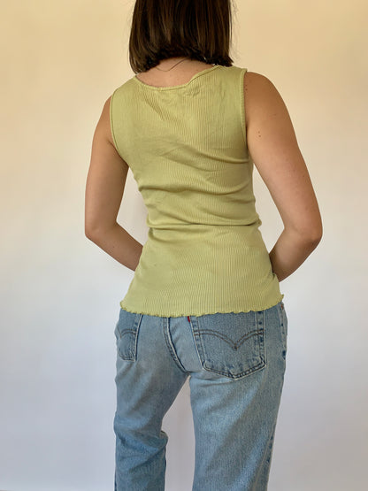 Ribbed Cotton Tank