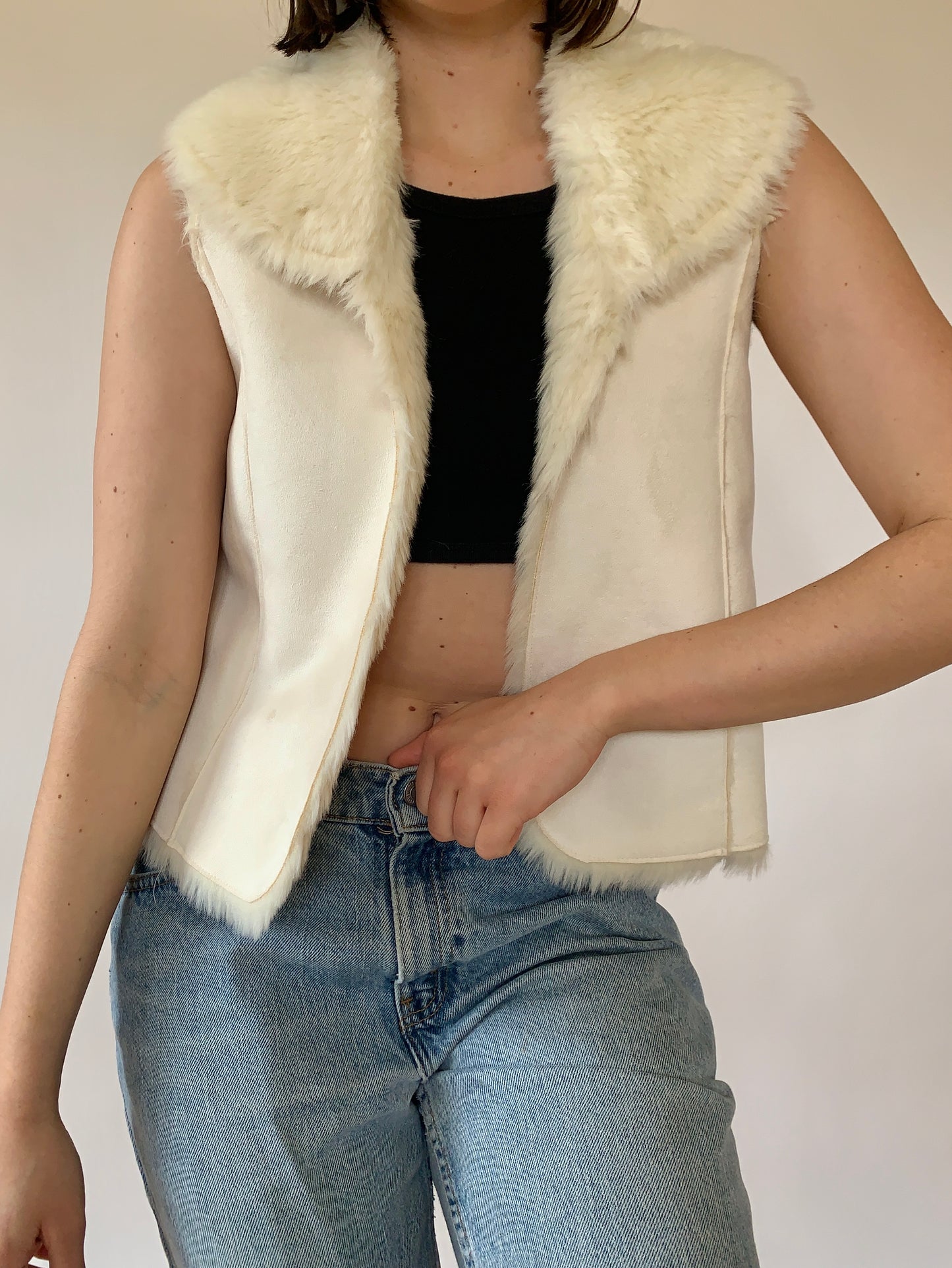 Y2K Faux Fur Vest