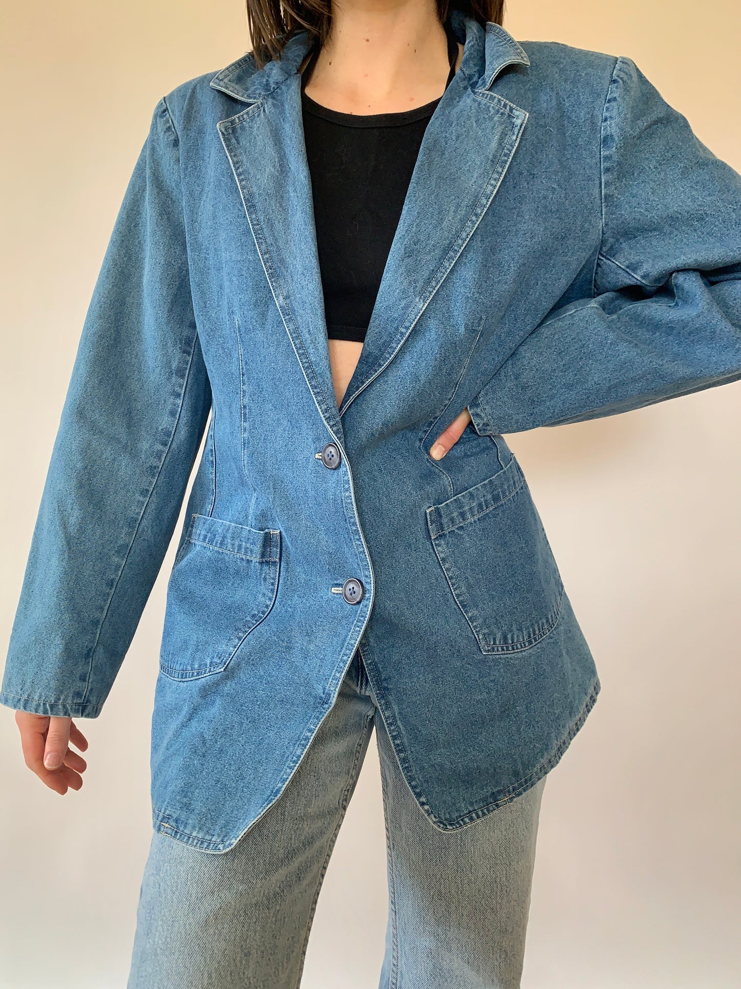 Vintage Denim Blazer