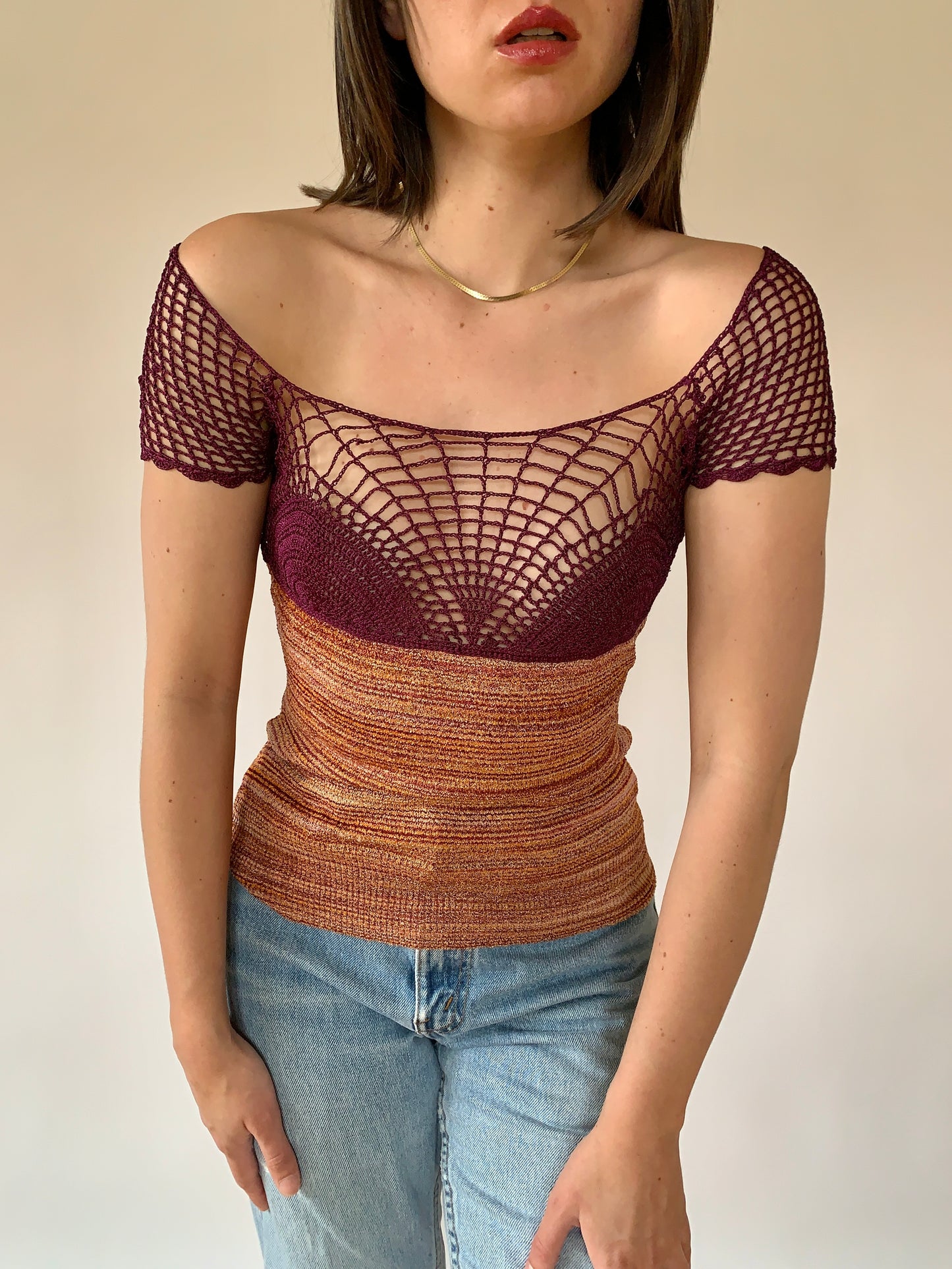 Y2K Crochet Top