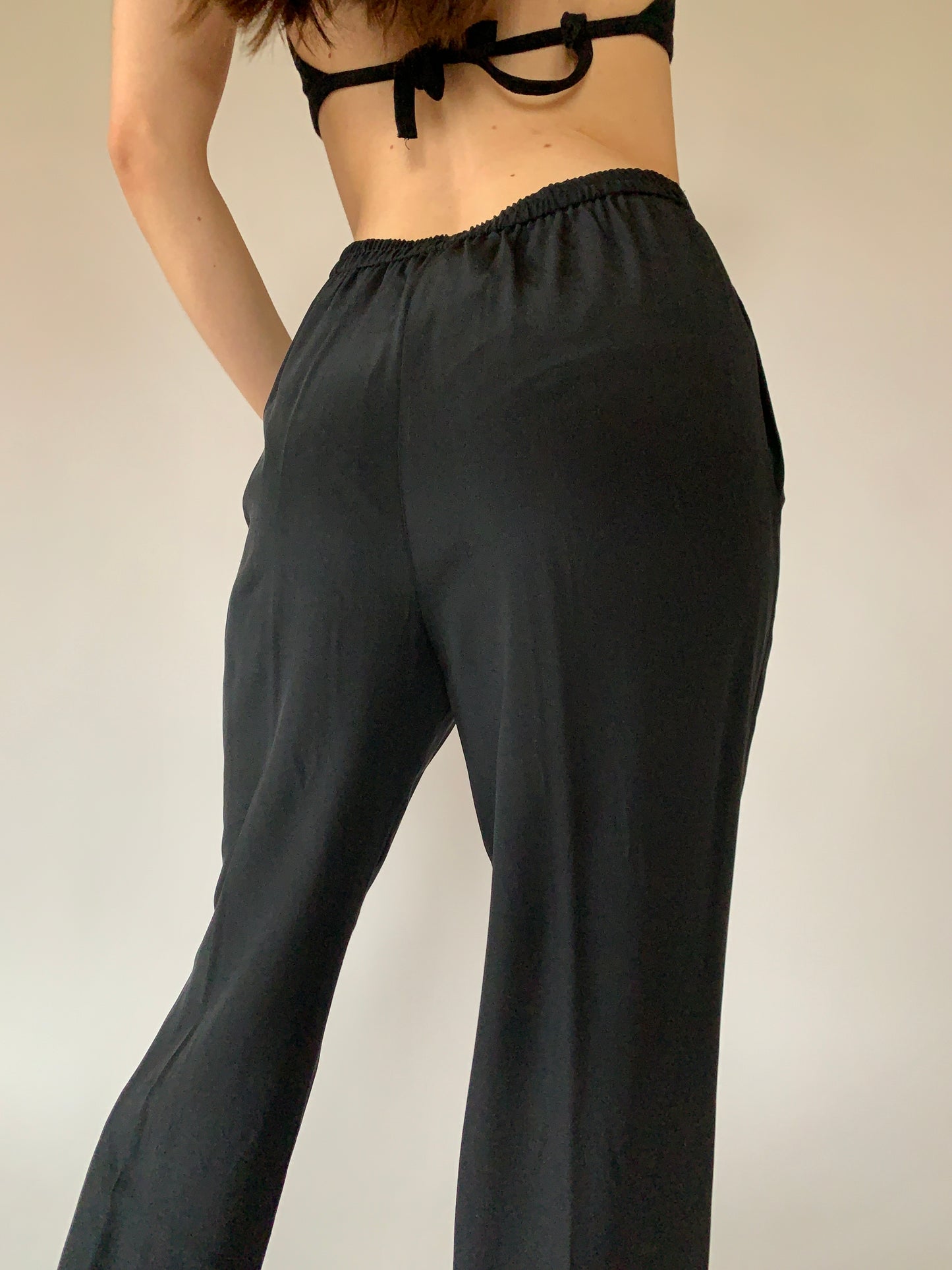Vintage Pure Silk Trousers