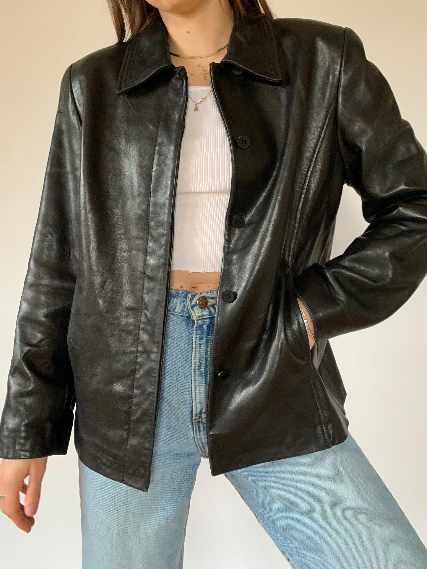 Vintage 1990s Leather Jacket