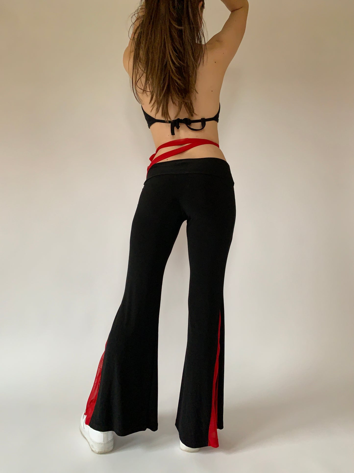 Y2K Belted Bellbottoms