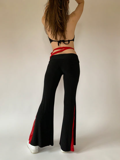 Y2K Belted Bellbottoms