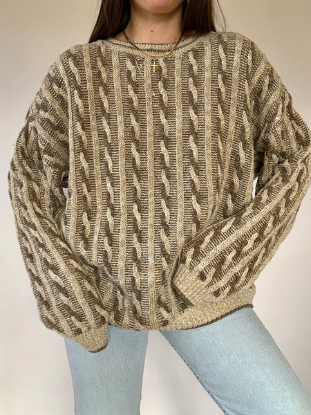 Vintage 1990s Cable Knit