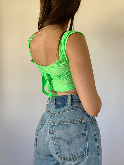 Vintage Neon Wrap Top