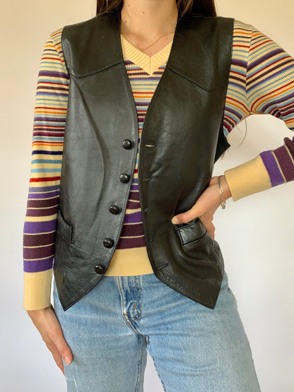 Vintage Leather Vest