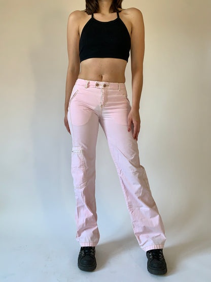Y2K Baby Pink Cargos