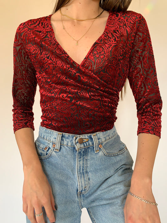 Vintage 1990s Mesh Top