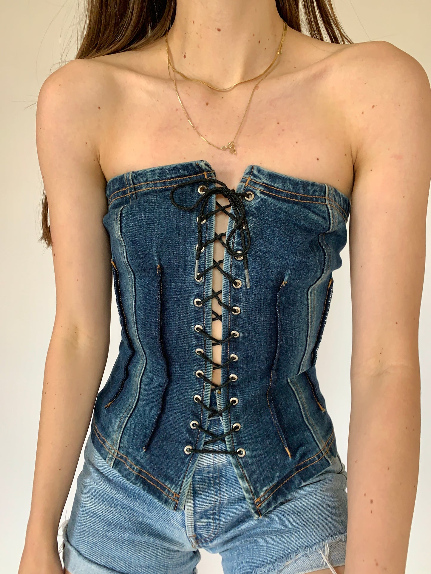 Bebe Denim Corset