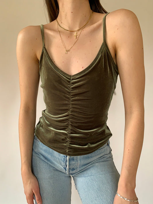Vintage 1990s Olive Tank