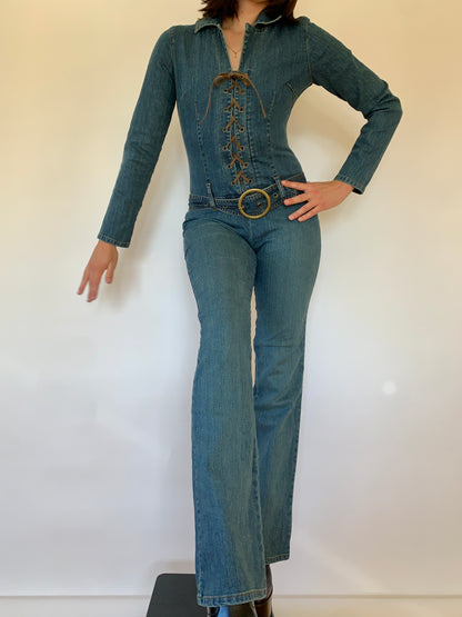 Y2K Denim Jumpsuit