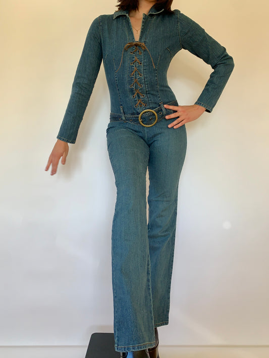 Y2K Denim Jumpsuit