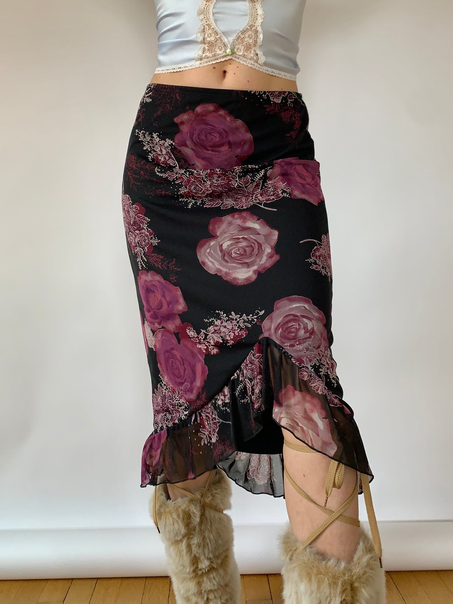 Vintage 1990s Rose Midi